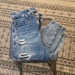 American Eagle Outfitters Light Blue Ripped Skinny Jeans